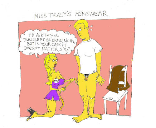 Miss Tracy's Tiny Dick cartoon