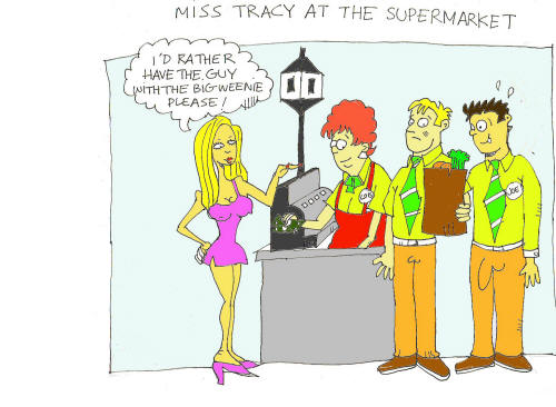 Miss Tracy's Tiny Dick cartoon